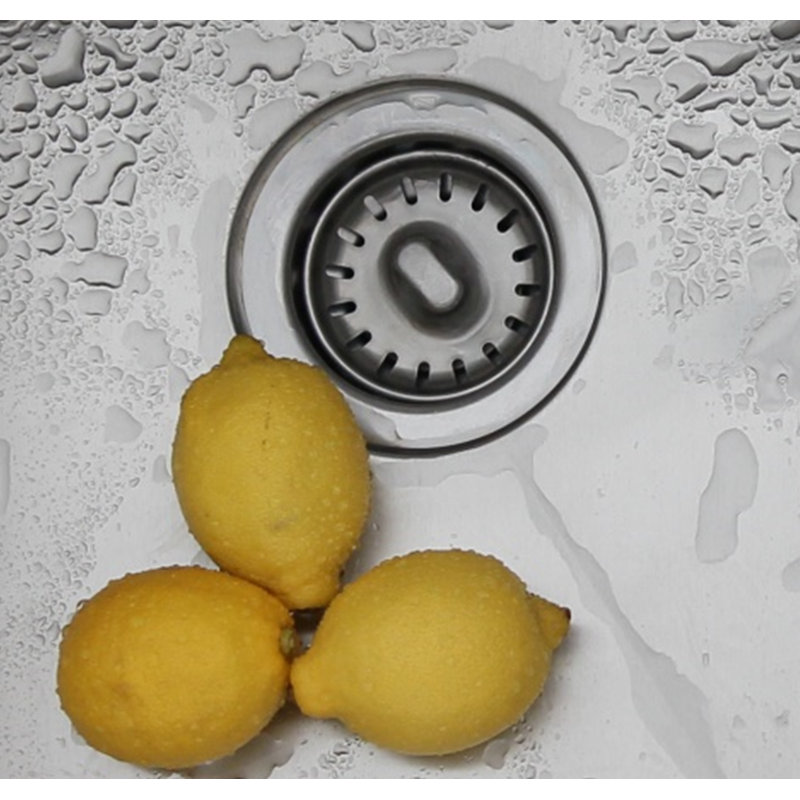 Crépine d'évier de cuisine en acier inoxydable avec panier amovible