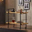 Chariot-bar industriel moderne avec roulettes et tablettes-1636319637