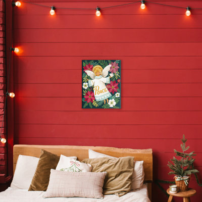 Angel with Peace & Botanicals Canvas, design by Diane Kater