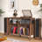 Large Record Player Stand, Audio Rack, Record Turntable Stand With Storage For Living Room Bedroom-2062696237