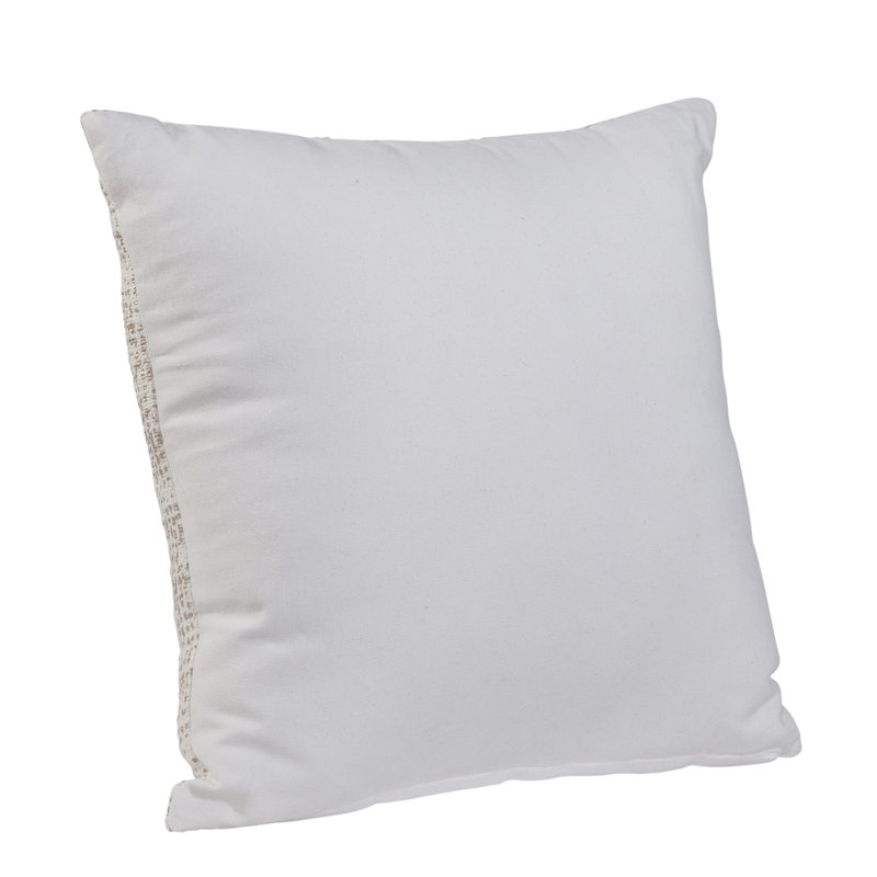 Abacasa Blake Lyra White/Gold Throw Pillow