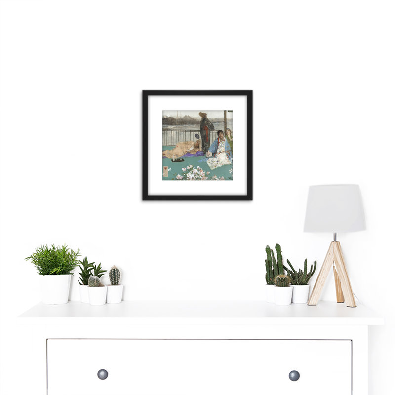 Variations In Flesh Colour Balcony Cropped by James Abbott McNeill Whistler - Single Picture Frame Painting