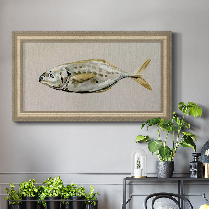 " Fresh Fish Study II " Painting Print, 25" H x 45" W x 1" D