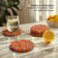 Ensemble de sous-verres ronds 4 po MODWOOL (orange et gris)-938868522