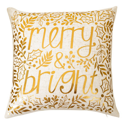 Housse de coussin Christmas Merry Bright