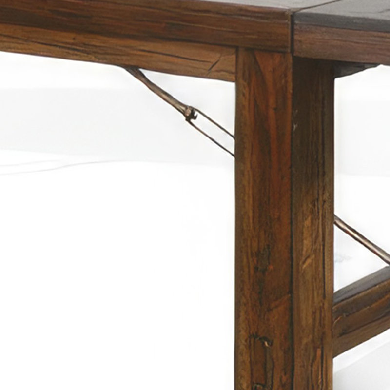 Reggie Dining Table, Brown Mahogany Rectangular Extendable 86-122 Inch