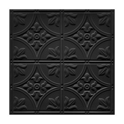 Paquet de 12 tuiles de plafond décoratives embossées Fasarxiu X 2 pi - Très épais, ignifuge, imperméable, réutilisable, PVC de qualité supérieure, sans affaissement et casse (48 pieds carrés / caisse)