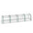 Outsunny Mini Greenhouse, Portable 13' L X 3' W X 2.5' H Tunnels, 4 Roll-Up Zip Doors, UV Waterproof PVC Cover, Steel Frame, Green