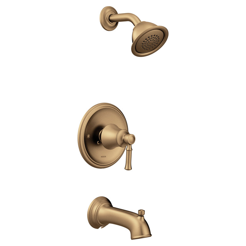 Moen Dartmoor Posi-Temp Watersense 1-Handle Wall-Mount Tub And Shower Faucet Trim Kit (Valve Sold Separately)