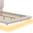 Upholstered Platform Bed with Sensor Light, 2 Large Backrests, USB Port and Socket-94282571-94282572