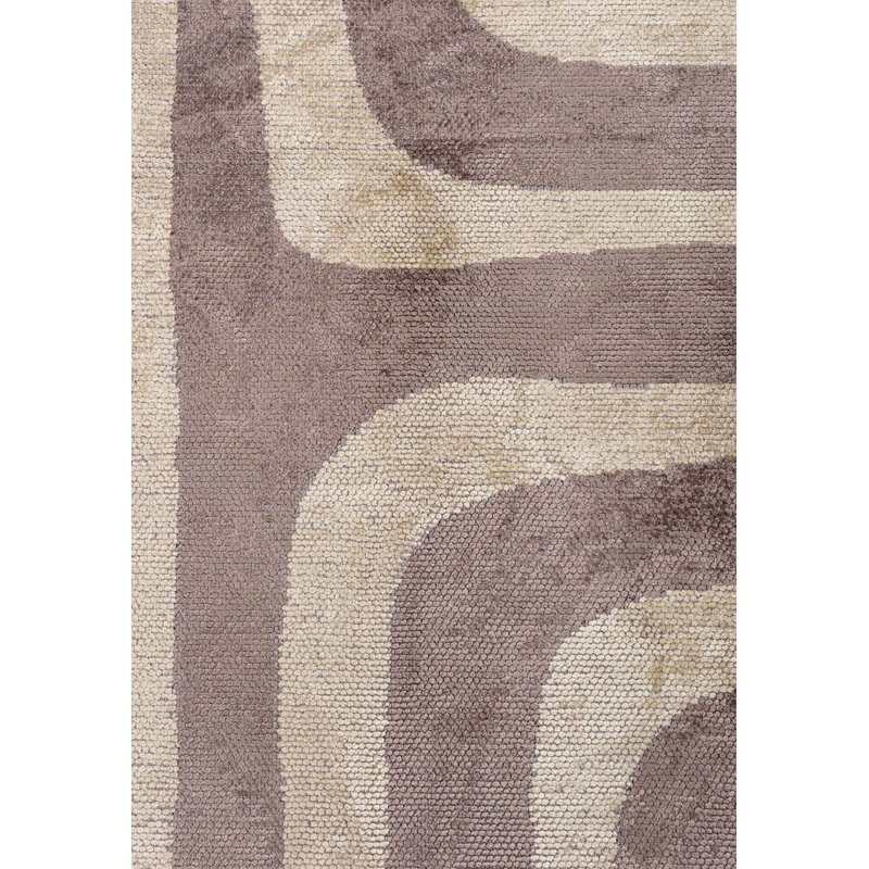 Amberleigh Geometric Hand Loom Indoor / Outdoor Area Rug, Rectangle 7'10" x 11'1"