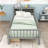 Twin Wooden Platform Bed with Headboard Storage, Safety Guardrails and Drawers-1458193648
