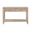 Élégante table de canapé en bois de 1 pièce avec deux tiroirs et une tablette ouverte pour un rangement et une présentation améliorés dans les salons