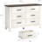 6-Drawer Dresser, 47" Wide Chest of Drawers with Large Storage Drawers & Sturdy Legs, Wooden Organizer for Bedroom, Living Room, Entryway, or Nursery-128993106