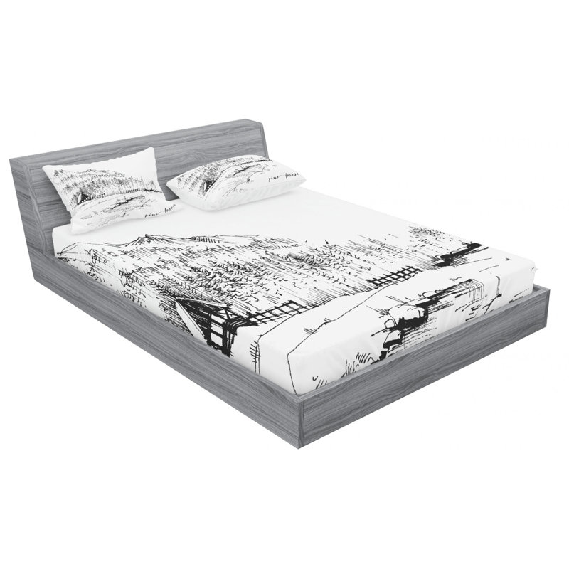 Microfiber Sheet Set, Full Sheet Set with Fitted Sheet