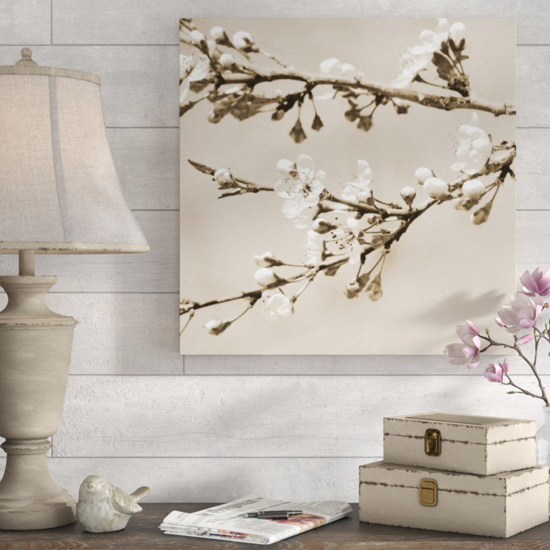 Pensée du début du printemps IV par Sofia Fox - impression, H 24 po x l 24 po x P 1,5 po, Extérieur