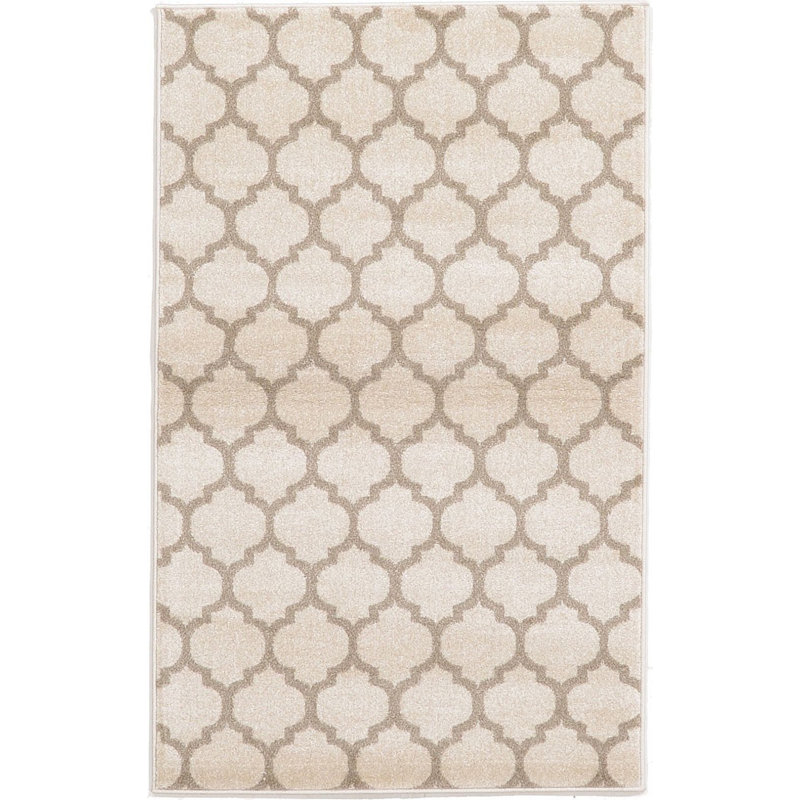 Tapis beige Cohleen, Rectangle 2 pi 2 po x 3 pi