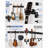 Guitar Wall Mount for Multiple Guitars Adjustable 5 Hangers
