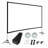HMOREY Outdoor Portable Projector Screen Projector Screen