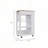 White and Light Oak 5-Shelf 1-Drawer Kitchen Cart-362794442