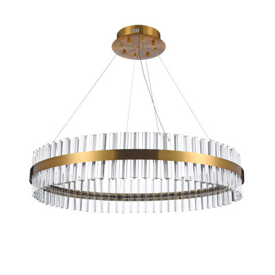1 - Light Crystal LED Chandelier