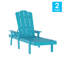 Chaises longues ajustables commerciales avec porte-gobelet Coralie-1403672106