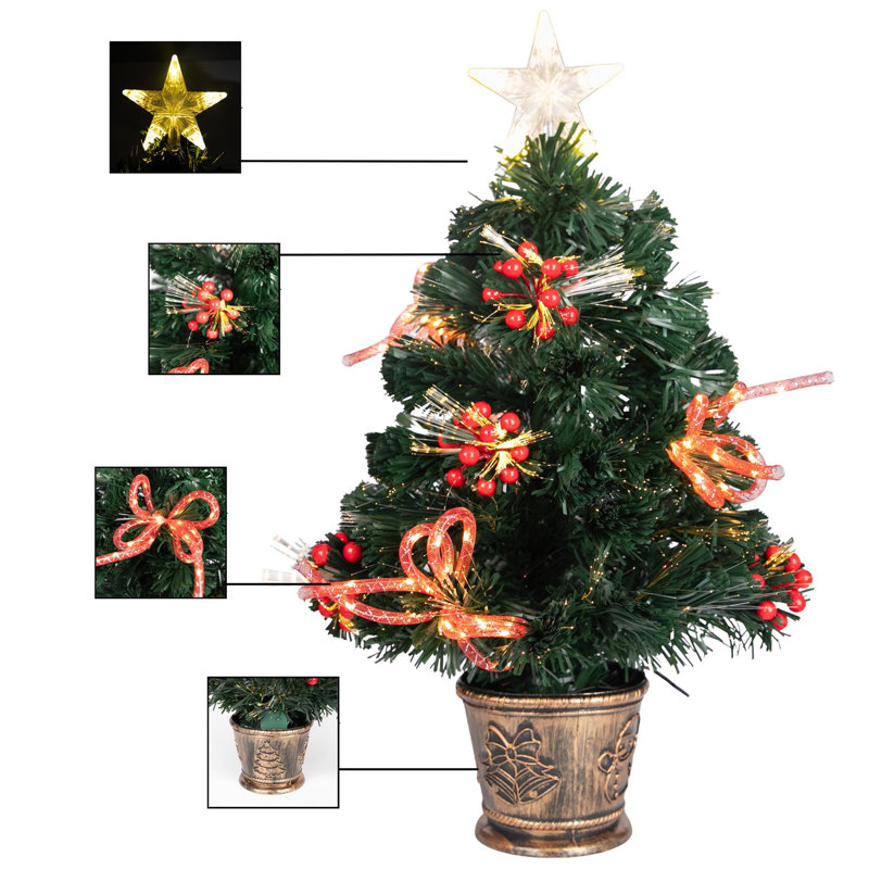 2' H Lighted Artificial Christmas Tree