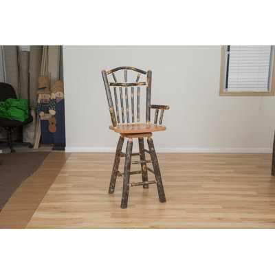 Mayfair Swivel Solid Wood Counter Stool