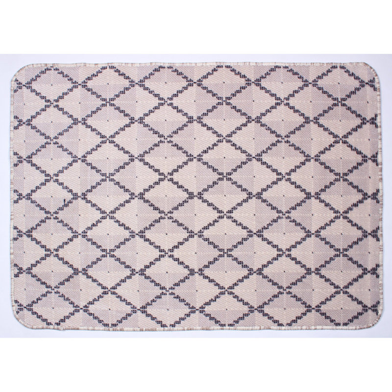 Tapis rayé gris foncé, Rectangle de 2 pi x 3 pi