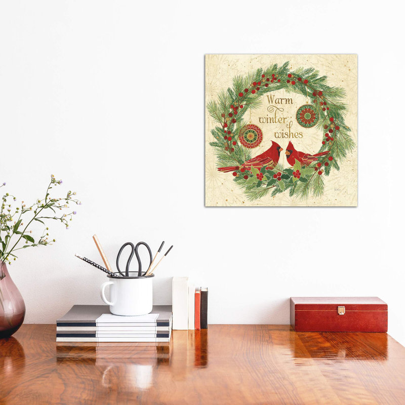 Winter Feathers Viii by Veronique Charron - Wrapped Canvas Print, 66.04 cm H x 66.04 cm W x 1.91 cm D