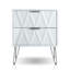 Table de chevet avec 2 tiroirs Crawfordsville