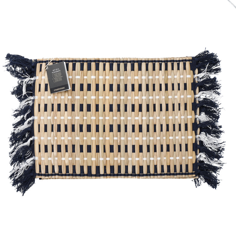 Naturals Nappier Grass Striped Rectangle Placemat