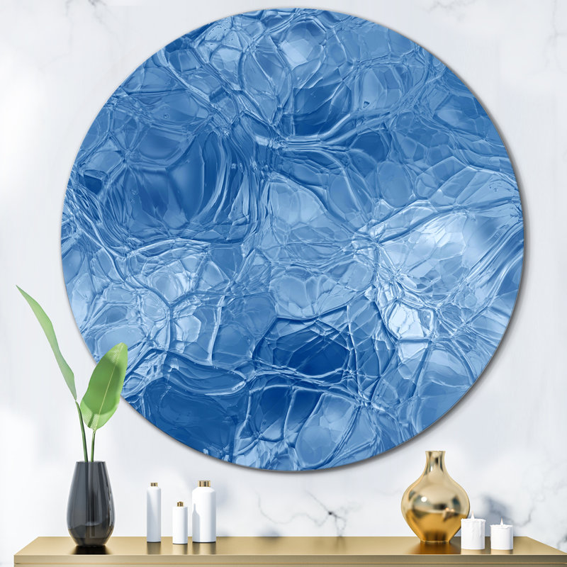 Blue Ice Structures - impression sans cadre
