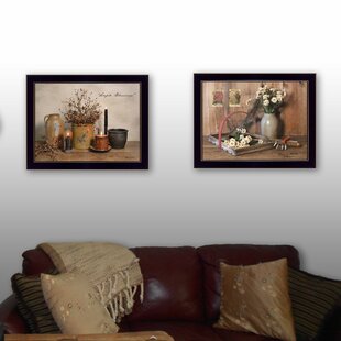 Simple Blessings 2-Piece Vignette Framed Wall Art for Living Room, Home Wall Décor by Billy Jacobs