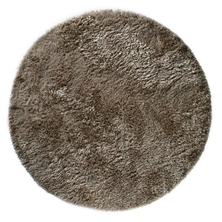 Plush Deep Pile Shaggy Taupe Rug