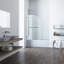 Porte de baignoire sans cadre à charnières l 34 po x H 57,38 po Orion-14229180