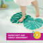 Tapis de bain en forme de feuilles Town & Country Country In The Tropics Monstera, vert, 20,4 po x 30,9 po