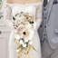 Bouquet de mariage de la mariée Bouquet en cascade pour le mariage de la mariée Fleurs artificielles Bouquet de mariage romantique rustique