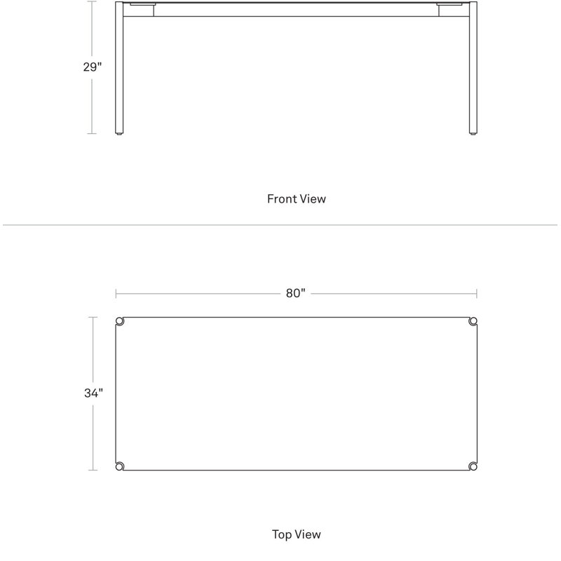 Comeuppance Outdoor Dining Table, Oblivion