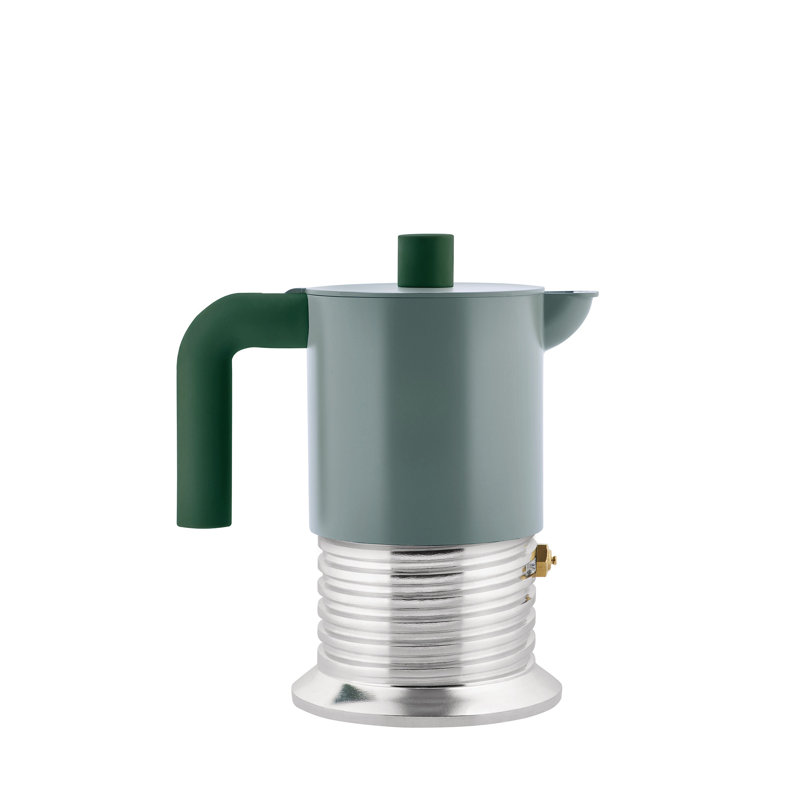 Alessi "Vite" Moka Espresso Maker, 5.1, Green