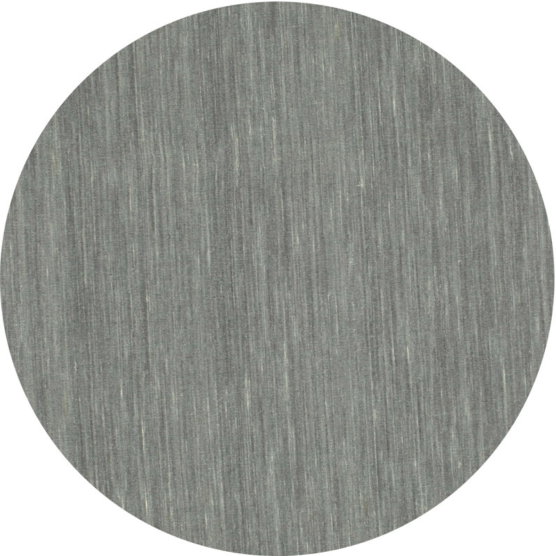 Tapis gris zone contemporaine, Rond 8 pi x 8 pi