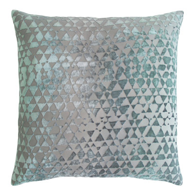 Triangles Square Velvet Pillow Cover & Insert