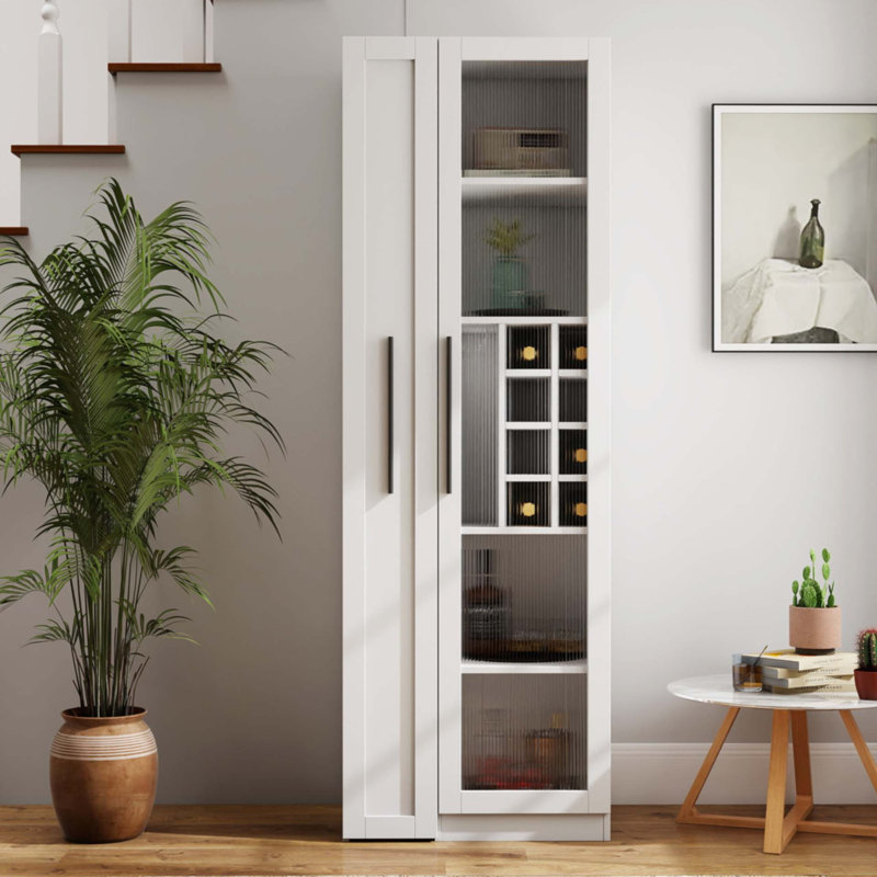 Armoire de cuisine avec tablette de rangement coulissante multi-fonctionnelle