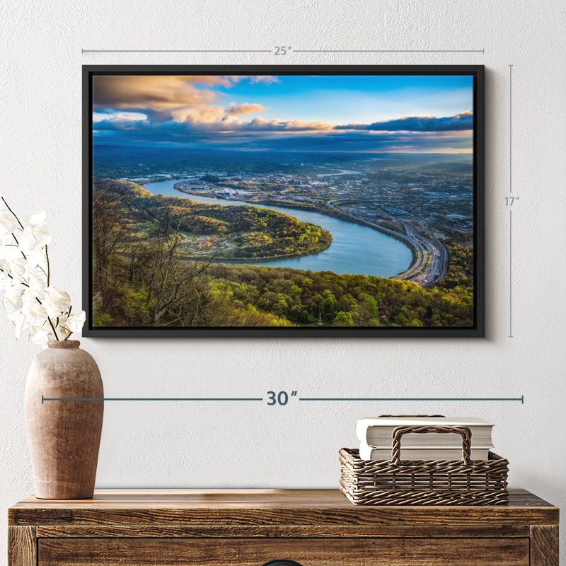 Impression sur toile Chattanooga, Tennessee, H 17 po x l 25 po