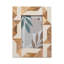 Cadre photo décoratif à deux tons avec bordure géométrique - Cadre photo Boho pour table d'appoint de chambre à coucher ou décoration de salon - Blanc et brun-1794255350