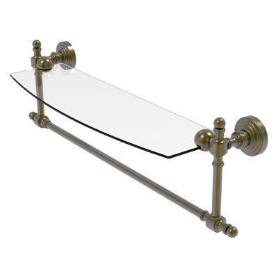 Retro Wave Bracket Shelf with Towel Bar