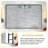 36X24inch Black Rectangle Bathroom Mirror - Rust Frame, Bright Reflection Wall Mounted Luxury Design, Clear And Image-1239688817