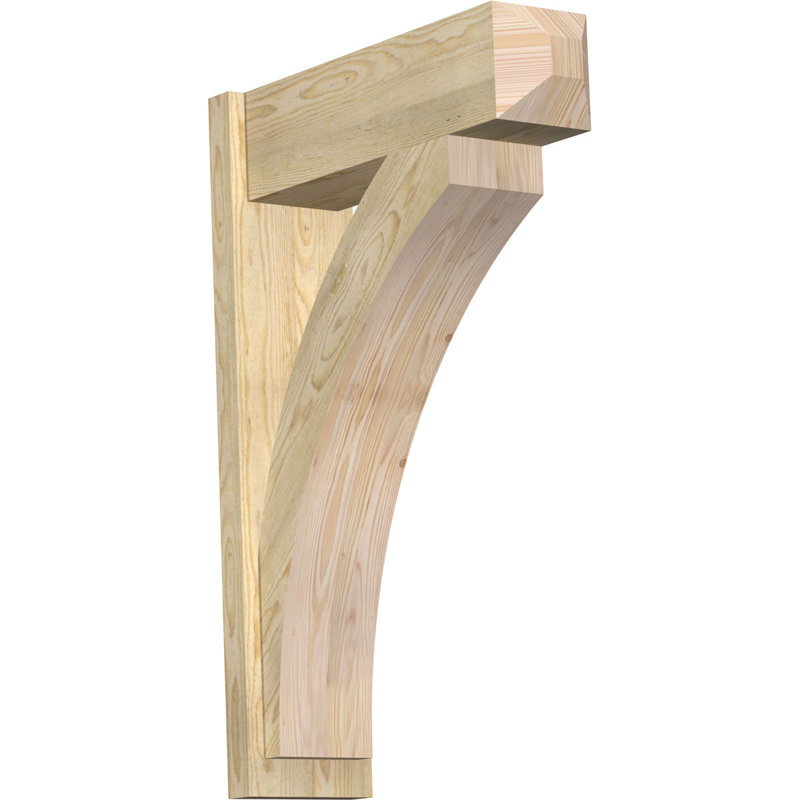 Persienne en bois rustique Thorton Craftsman, Sapin Douglas de 8 po (sciage brut),  P 26 po x H 38 po 