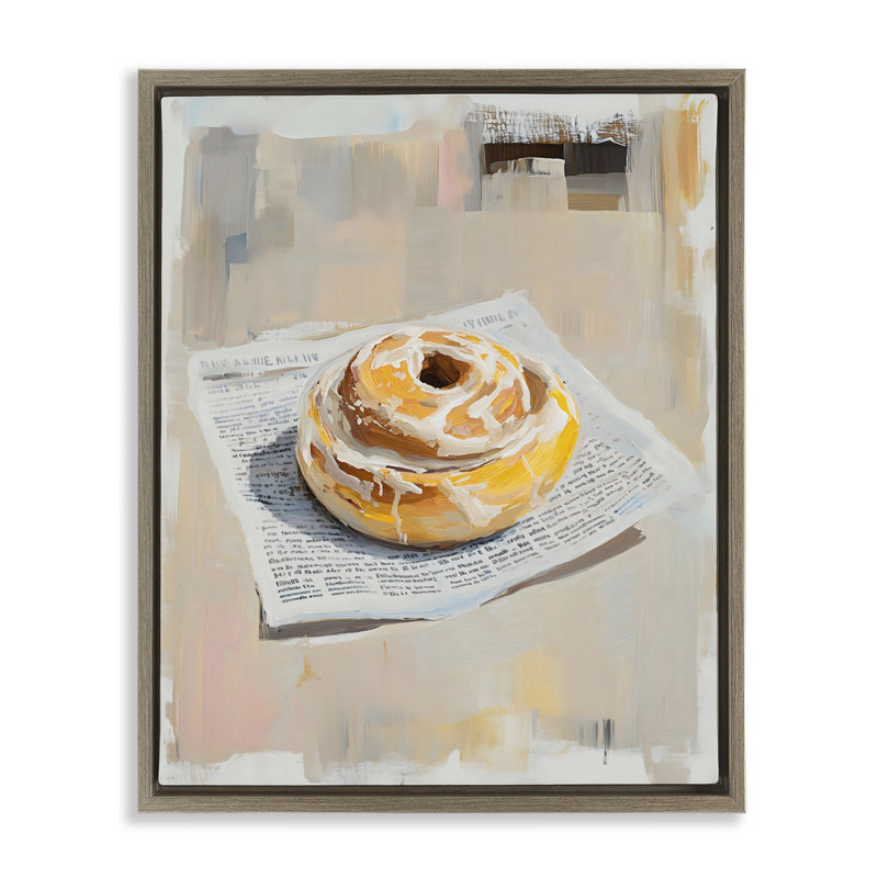 Cadre flottant Cinnamon Roll & Morning, 21 x 17, Montalcino orme flottant encadré