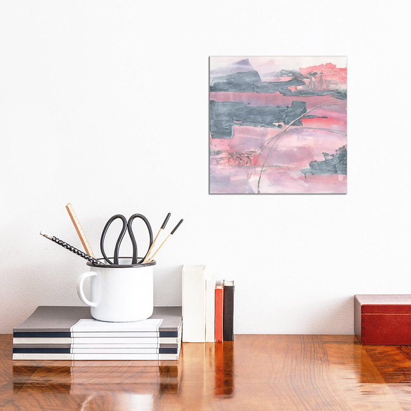 Whitewashed Blush II by Chris Paschke - Wrapped Canvas Painting, 30.48 cm H x 30.48 cm W
